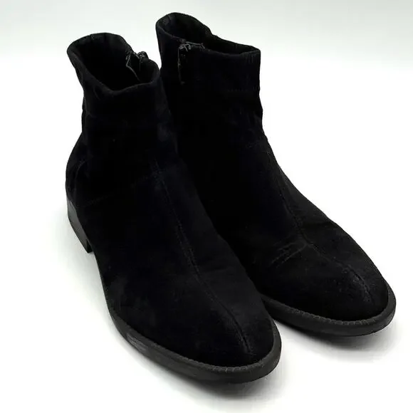 Pedro Garcia Kana Black Stetch Suede Bootie Low Shaft EU 39 - Picture 2 of 11